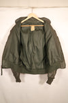 Estimated 1983 Contract, LARGE, U.S. Navy, CWU-45P Flight Jacket with Pleats, Used