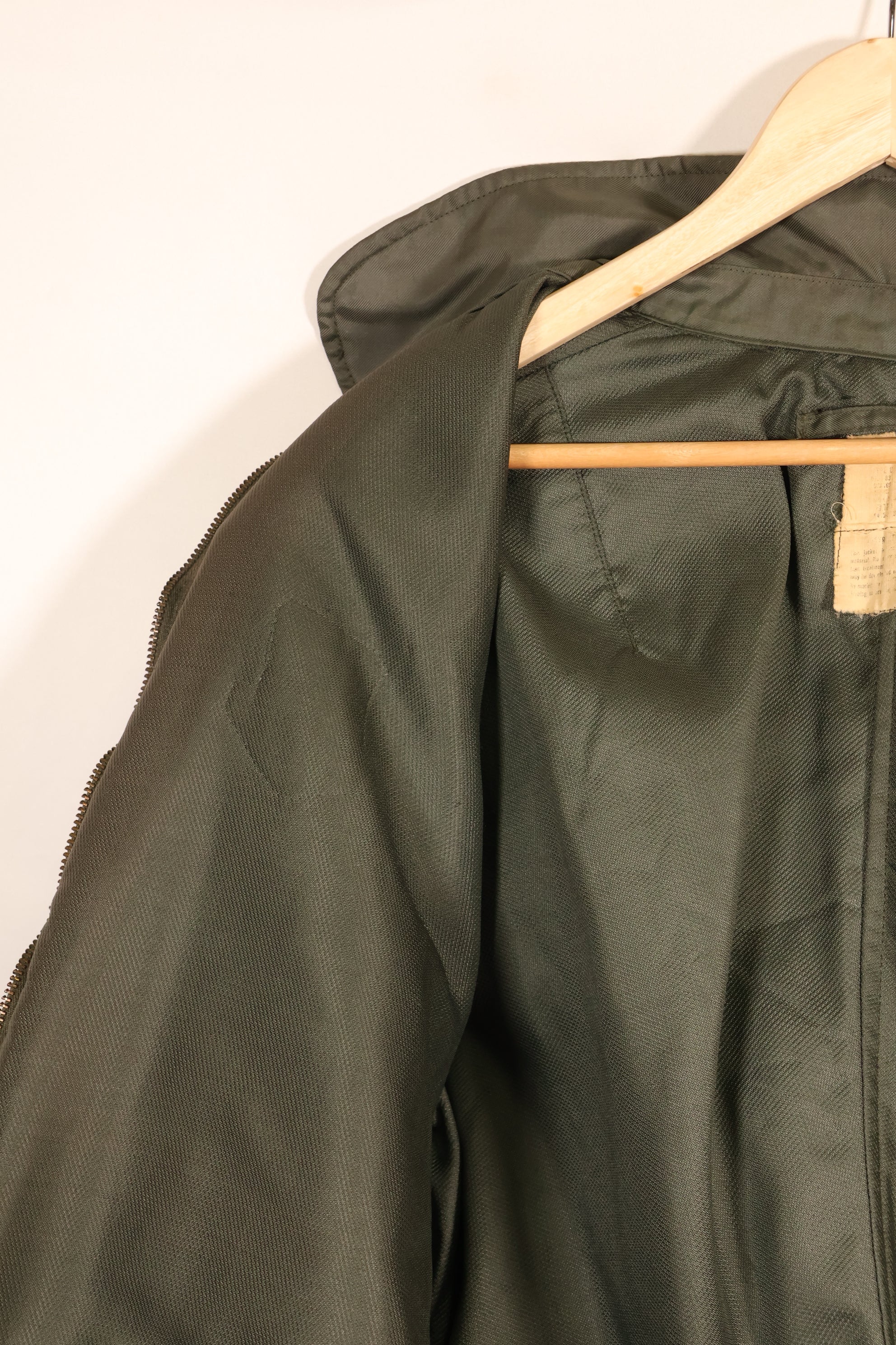 Estimated 1983 Contract, LARGE, U.S. Navy, CWU-45P Flight Jacket with Pleats, Used