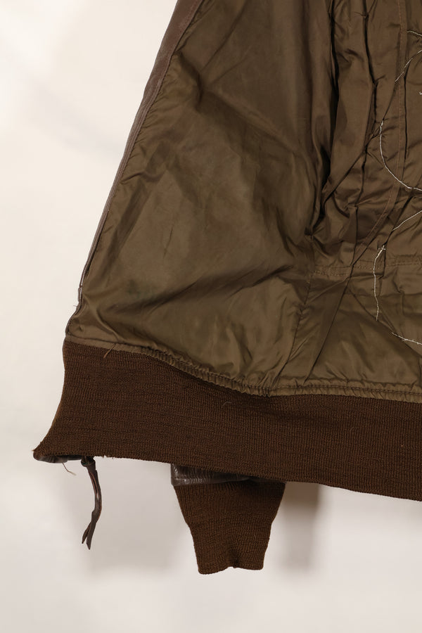 1977 Contract US Navy G-1 Flight Jacket with patches, size 40, good condition.