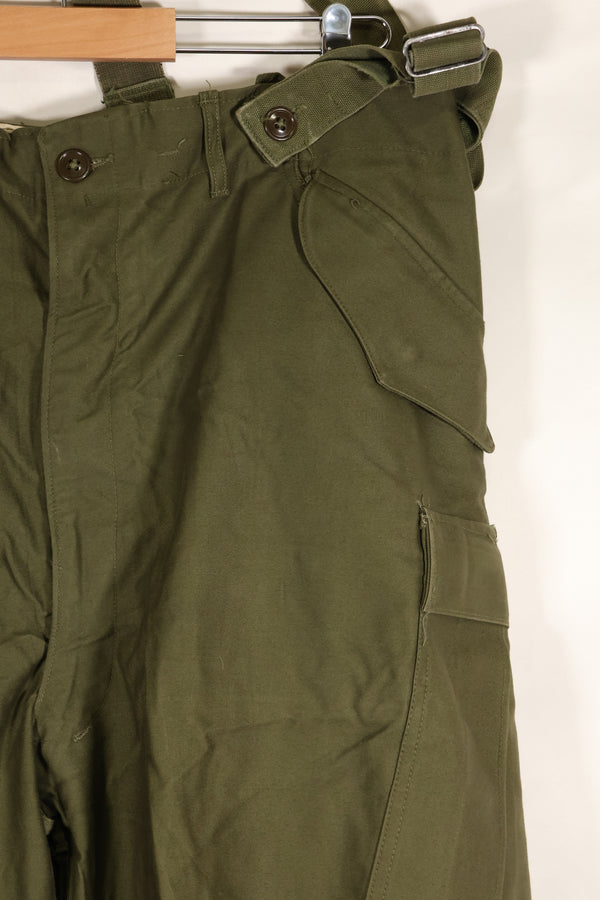 1951 Contract L-R M51 Cotton Field Pants with suspenders, used.