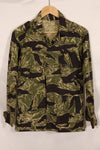 1960s lightweight fabric Okinawa Tiger jungle fatigues cut jacket, used.