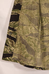 1960s lightweight fabric Okinawa Tiger jungle fatigues cut jacket, used.