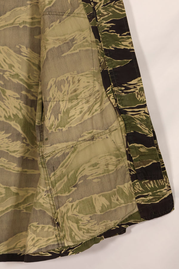 1960s lightweight fabric Okinawa Tiger jungle fatigues cut jacket, used.