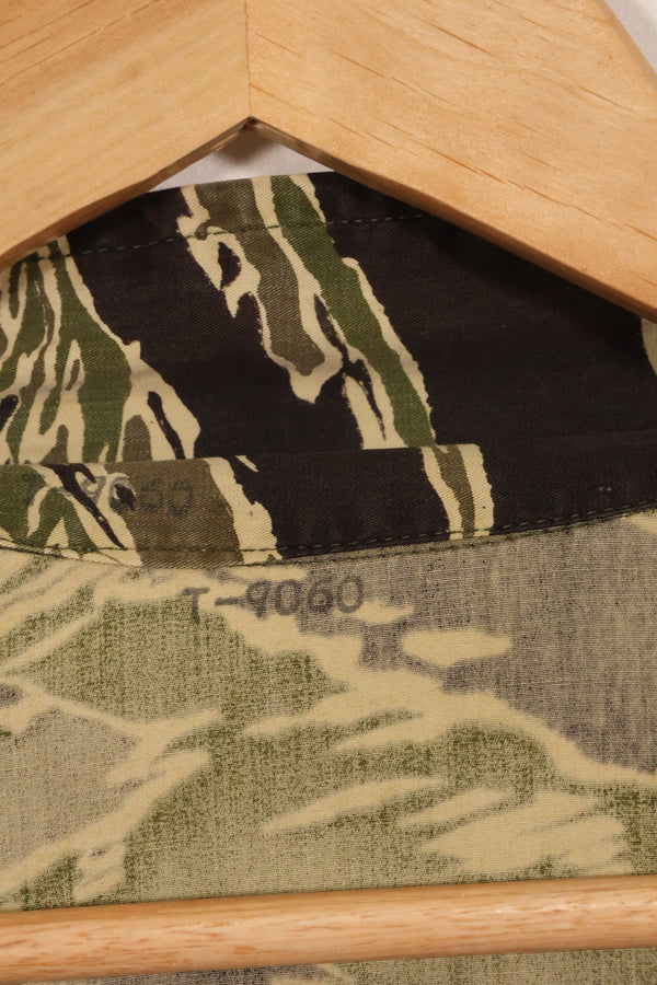 1960s lightweight fabric Okinawa Tiger jungle fatigues cut jacket, used.