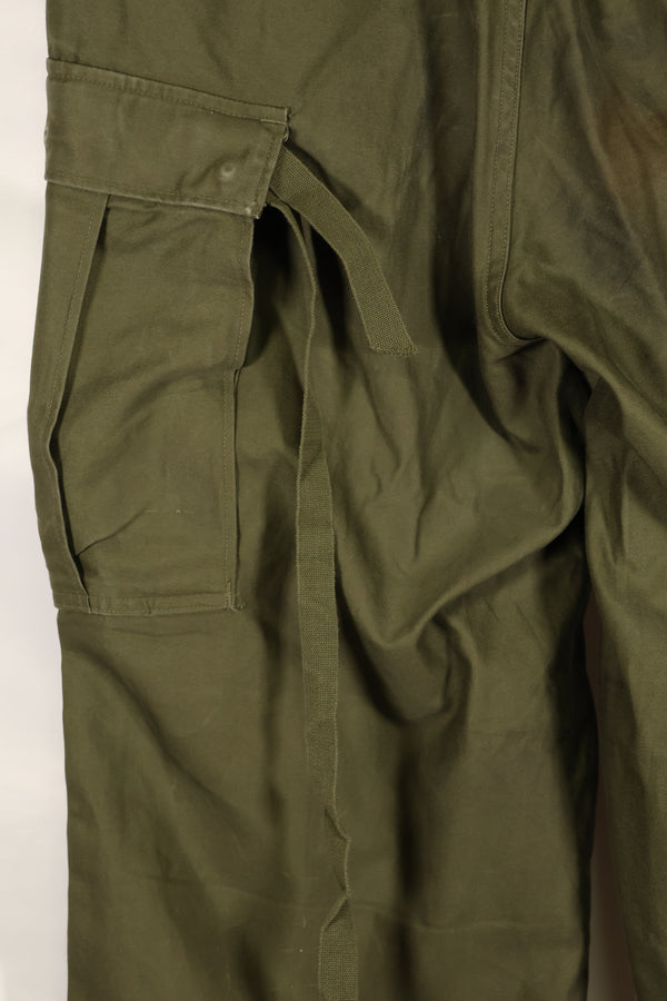 1951 Contract S-R M51 Cotton Field Pants with suspenders, used.