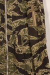 1960s 42R Okinawa Tiger Pattern Tiger Stripe Flight Suit, used, zipper damaged.