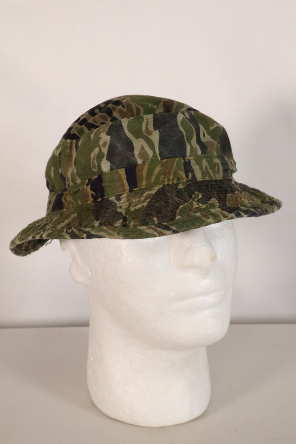Late 1960's Late War Pattern CIDG Pattern Locally Made Booney Hat Used