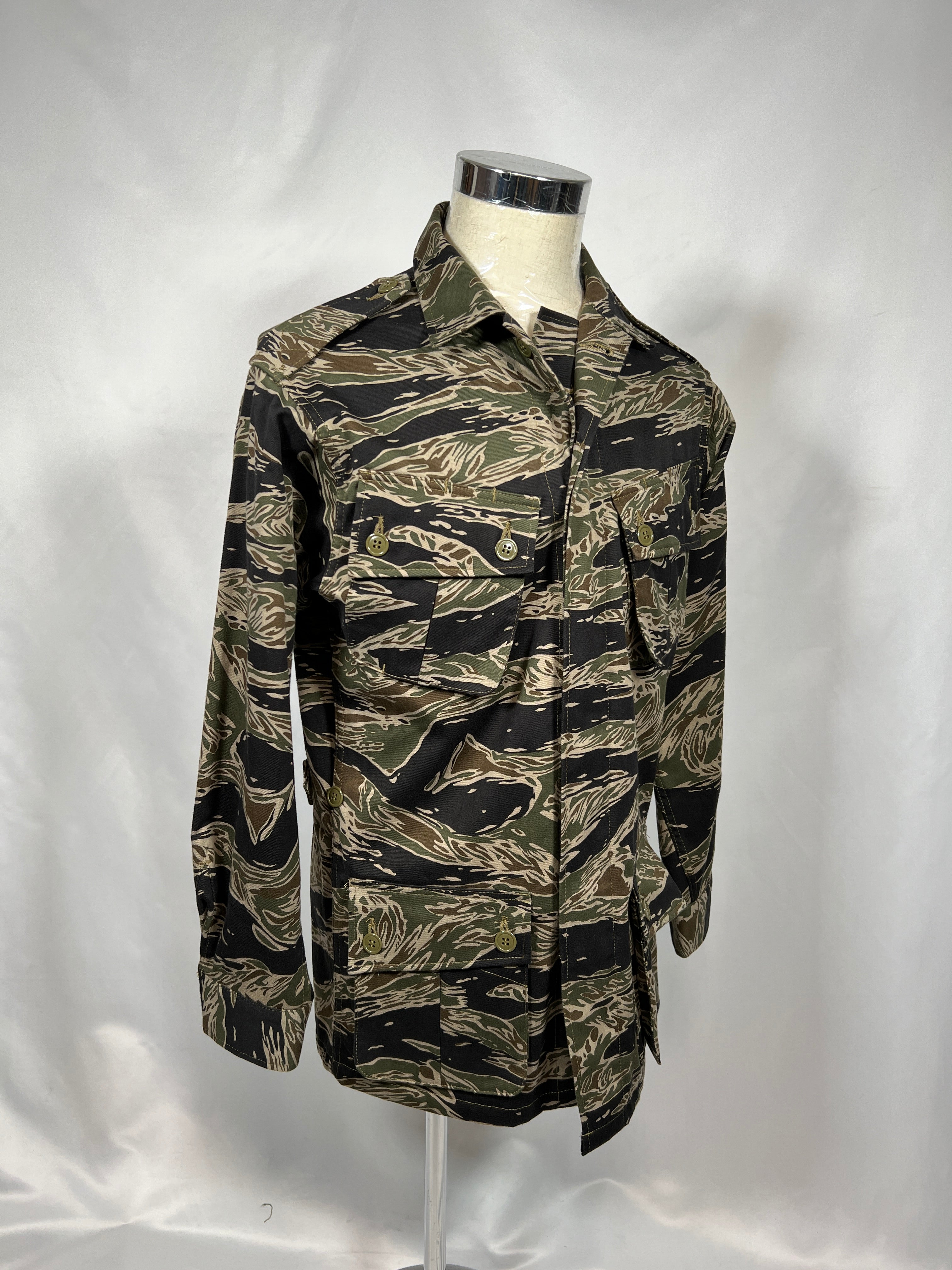 30% OFF [Delivery in early March 2024]  MILITARIA 1911 Silver Tiger Stripe 1st Model Jungle Fatigue Jacket MADE IN JAPAN