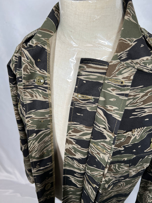 30% OFF [Delivery in early March 2024]  MILITARIA 1911 Silver Tiger Stripe 1st Model Jungle Fatigue Jacket MADE IN JAPAN