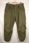 1967 Contract, M-R, Early Production, U.S. Military, M65 Field Pants, Cargo Pants, Hem Altered, Used