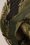 1960s Okinawa Tiger Pattern Locally Made Fishing Hat, Used