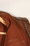 1940s size 40 US Army Air Corps USAAF A-2 flight jacket with squadron patch, used.