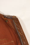 1940s size 40 US Army Air Corps USAAF A-2 flight jacket with squadron patch, used.