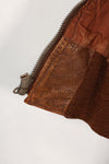 1940s size 40 US Army Air Corps USAAF A-2 flight jacket with squadron patch, used.