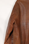 1940s size 40 US Army Air Corps USAAF A-2 flight jacket with squadron patch, used.