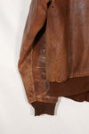 1940s size 40 US Army Air Corps USAAF A-2 flight jacket with squadron patch, used.