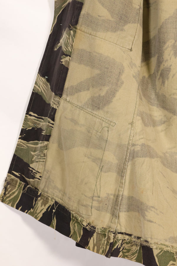 1960s Local Modified Okinawa Tiger Pattern Tiger Stripe Jacket C-1 Mike Force Used