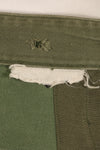 Early 1960s MEDIUM OG-107 Utility Pants, Type I Baker Pants, with camouflage, modified for sniper use