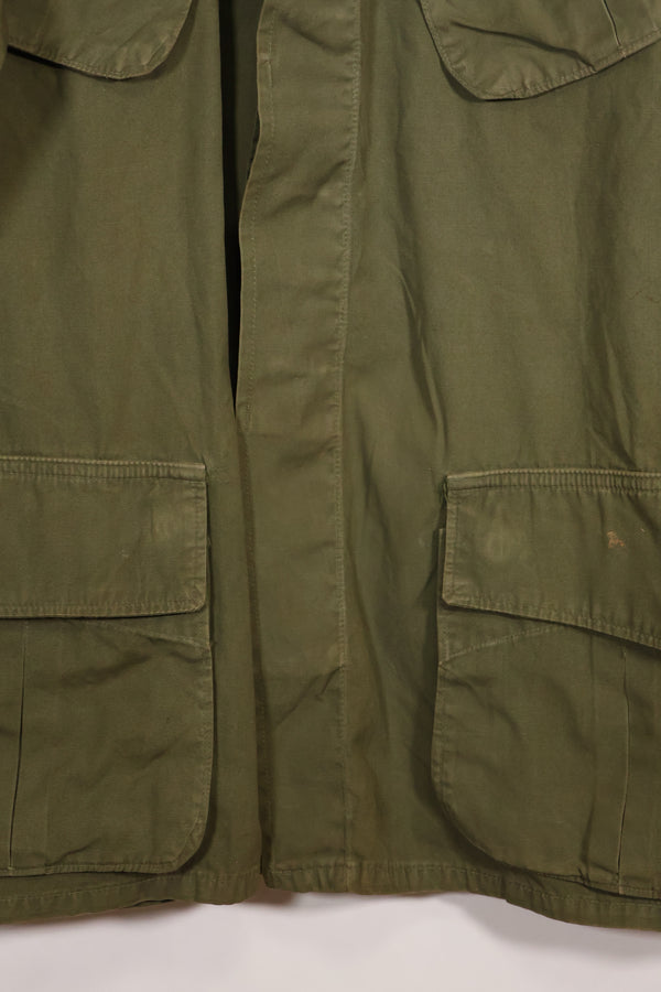 Circa 1965 M-R 2nd Model Jungle Fatigue Jacket, first attached, with patches, famous division, used.