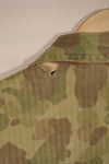 Real 1940s WWII U.S. Marine Corps P44 Frogskin Camouflage Jacket, used.