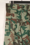 Real Japan Ground Self-Defense Force 1980's Kumazasa camouflage pants, used, scratches.