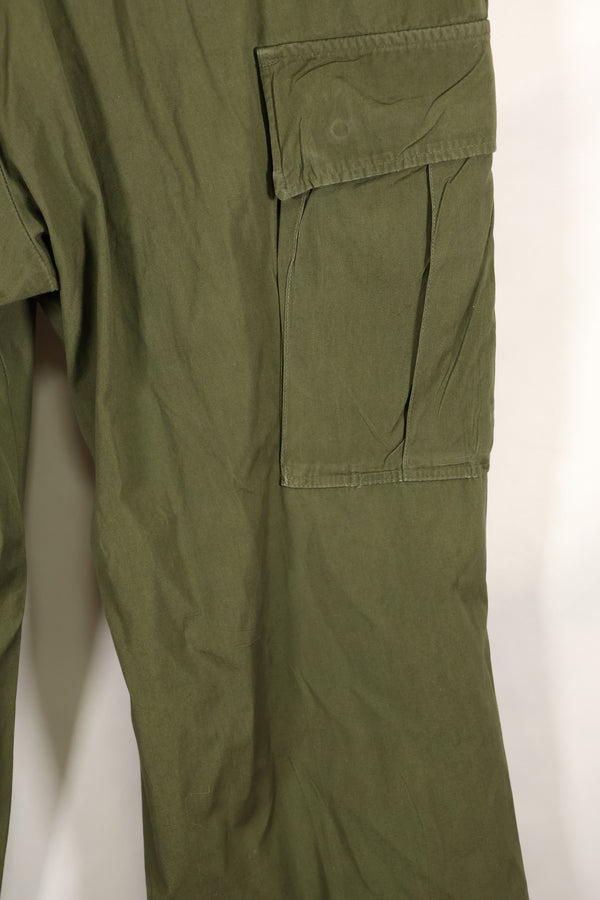 Circa 1967 L-R Non Rip 3rd Model Jungle Fatigue Pants, good condition, used.