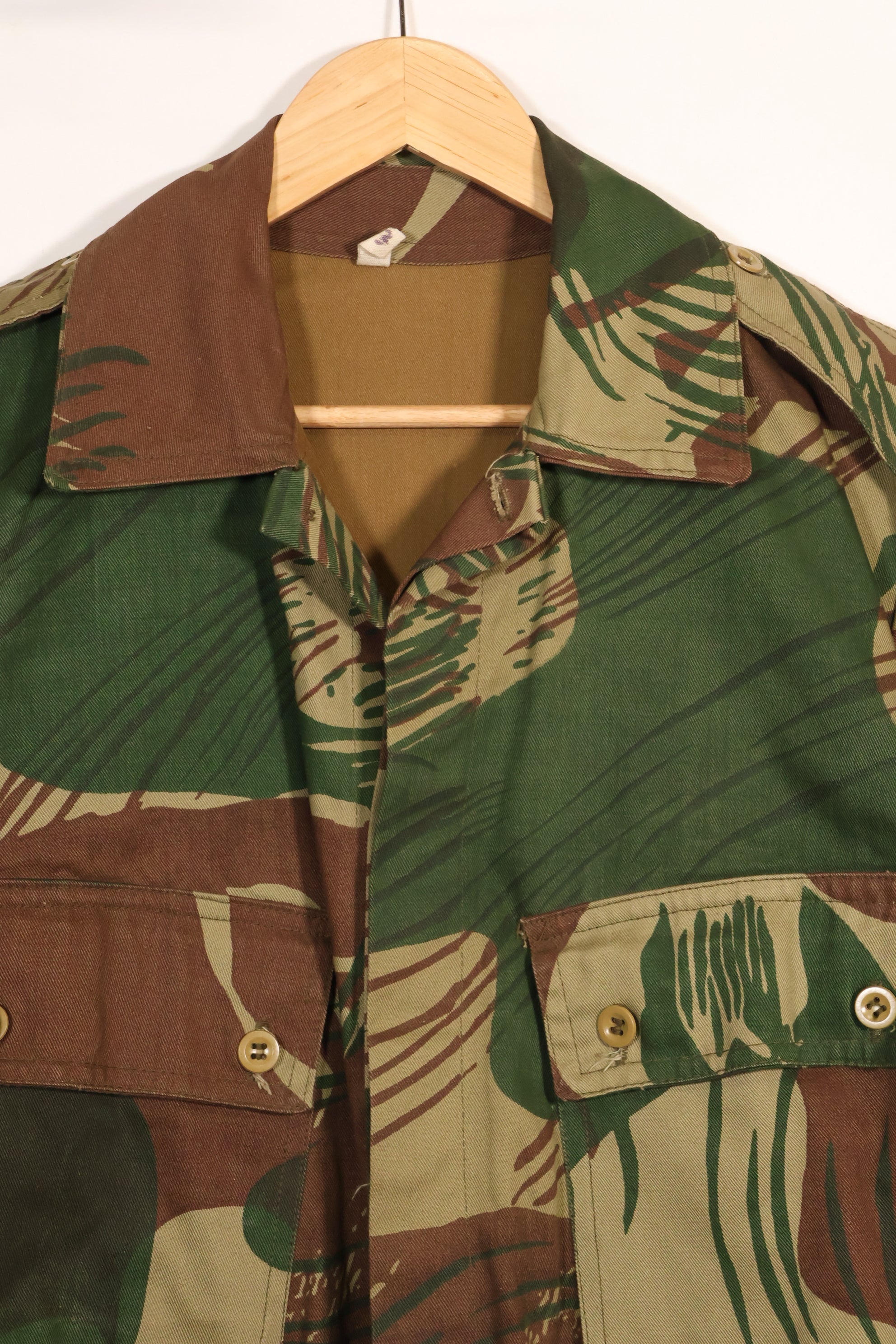 Real Rhodesian Army Rhodesian camouflage 4 pocket jacket, faded, used.
