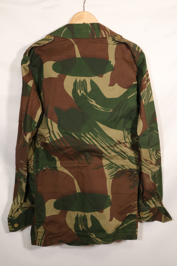 Real Rhodesian Army Rhodesian camouflage 4 pocket jacket, faded, used.
