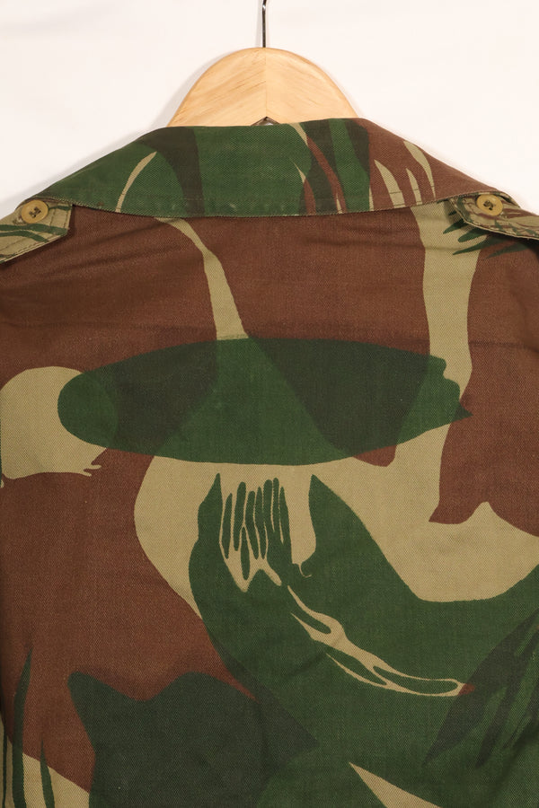 Real Rhodesian Army Rhodesian camouflage 4 pocket jacket, faded, used.