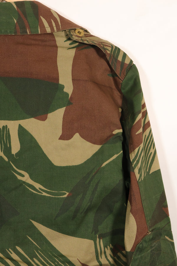 Real Rhodesian Army Rhodesian camouflage 4 pocket jacket, faded, used.