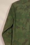 Real 1960s ARVN locally made camouflage shirt, worn, used.