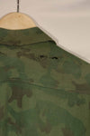 Real 1960s ARVN locally made camouflage shirt, worn, used.