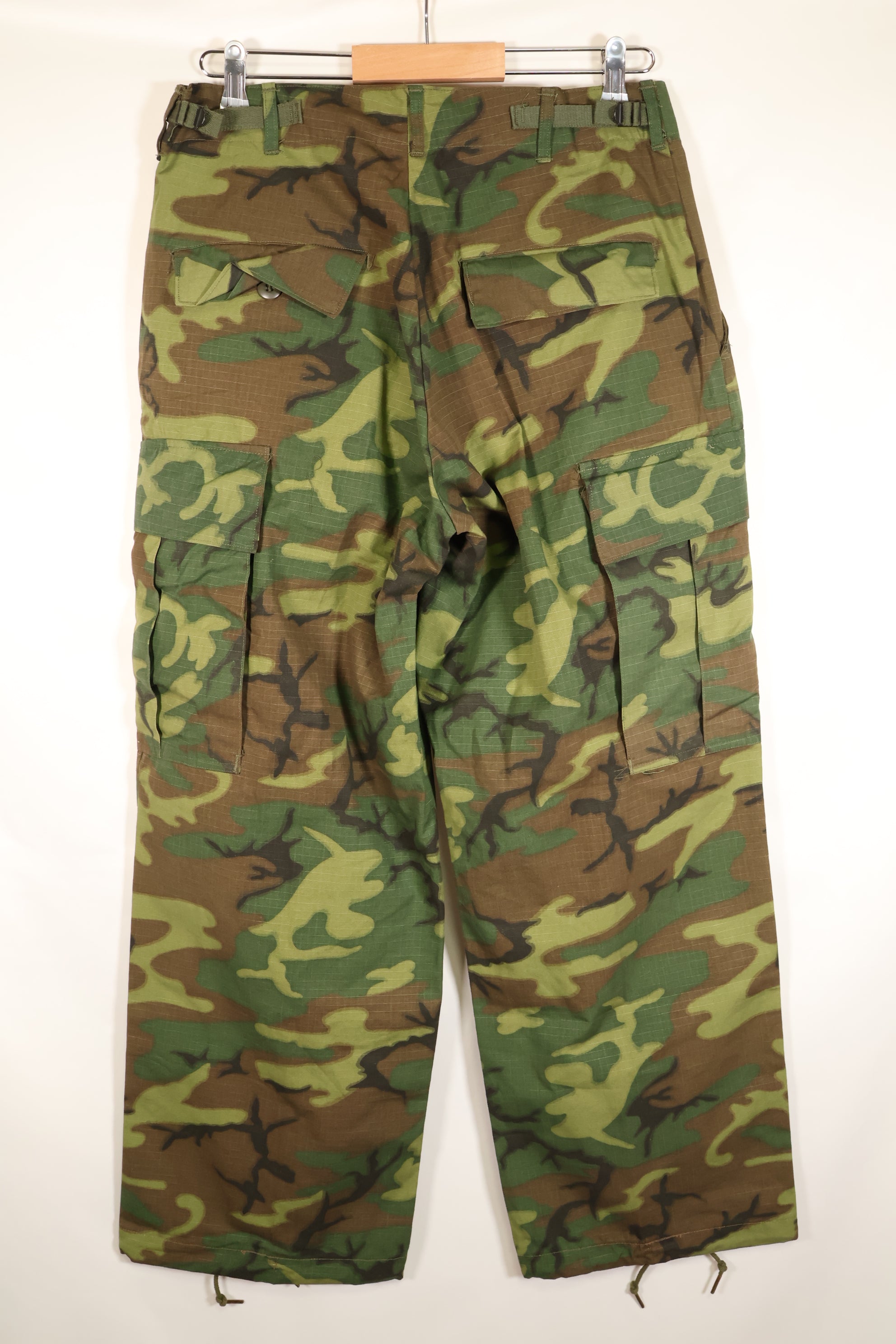 1968 Contract, S-R, Ripstop Fabric, ERDL Leaf Camo, Fatigue Pants, Good Condition, Used