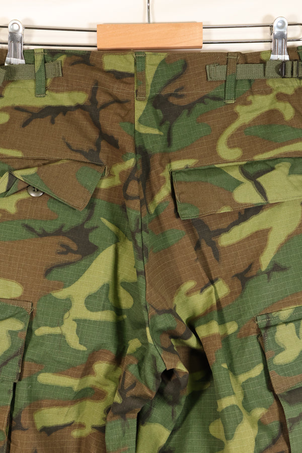 1968 Contract, S-R, Ripstop Fabric, ERDL Leaf Camo, Fatigue Pants, Good Condition, Used