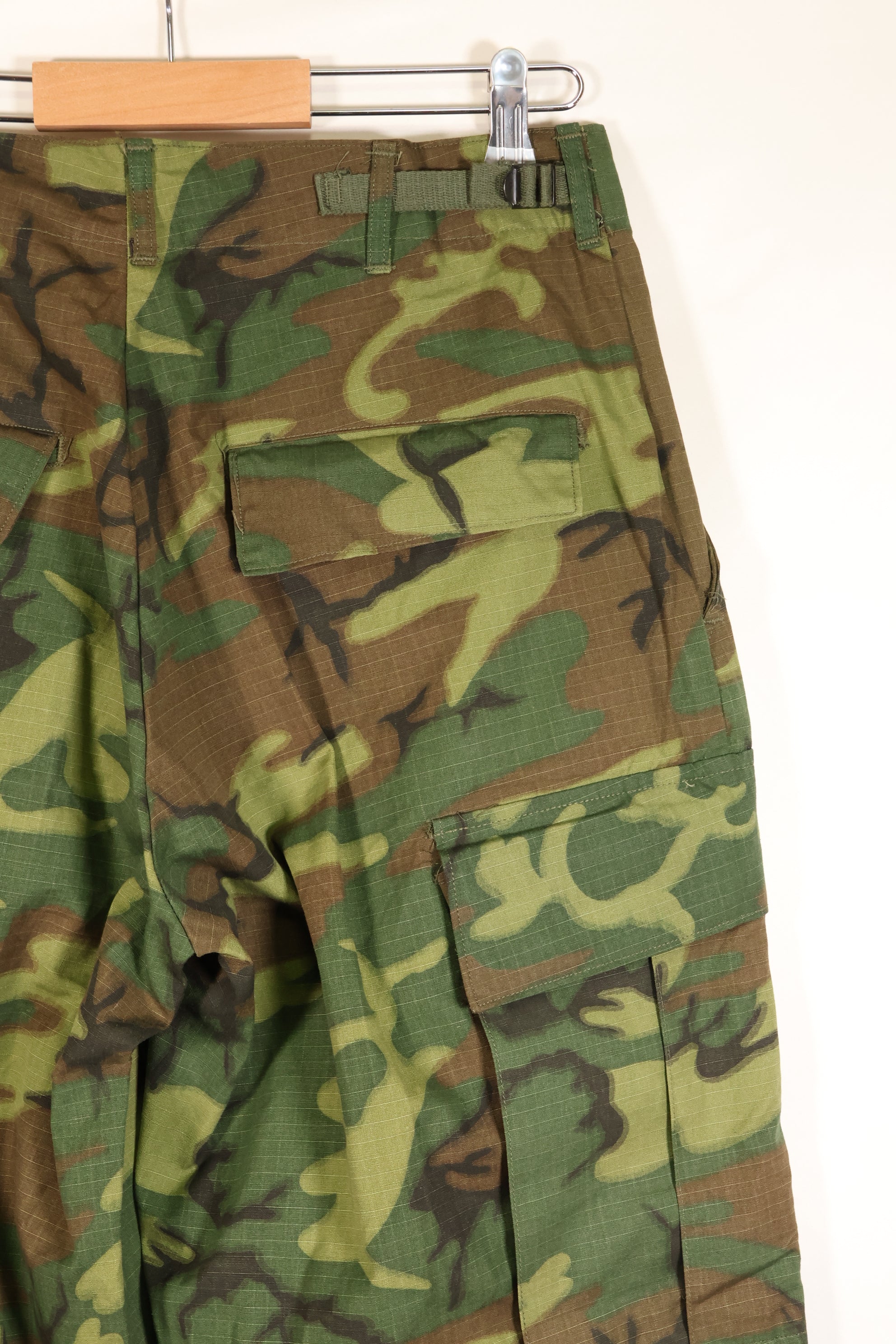 1968 Contract, S-R, Ripstop Fabric, ERDL Leaf Camo, Fatigue Pants, Good Condition, Used