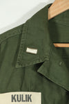 Real OG-107 Utility Shirt, early lot, used, patch restored.