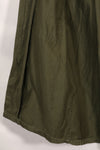 1960s-70s OG-107 utility shirt, Army paratrooper, patch first attached, used.