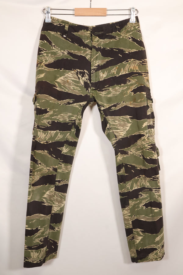 Mid-1960s Okinawa Tiger Pattern US Cut Modified Tiger Stripe Pants Used