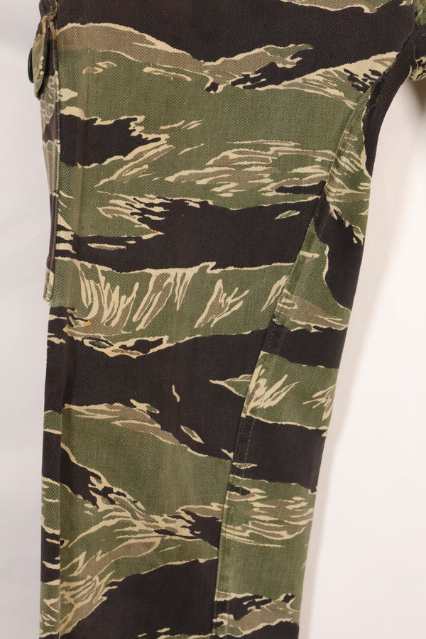 Mid-1960s Okinawa Tiger Pattern US Cut Modified Tiger Stripe Pants Used