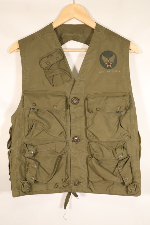 1940年代　アメリカ陸軍航空隊　USAAF　C-1　サバイバルベスト　フリーサイズ　中古品