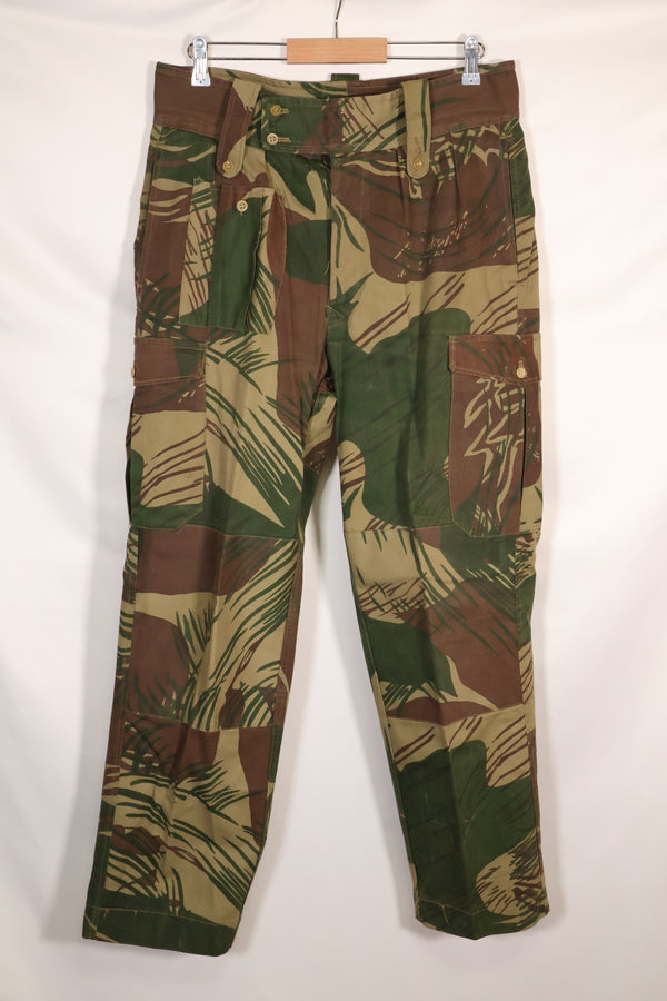 Real Rhodesian Army Rhodesian camouflage pants, faded, used.