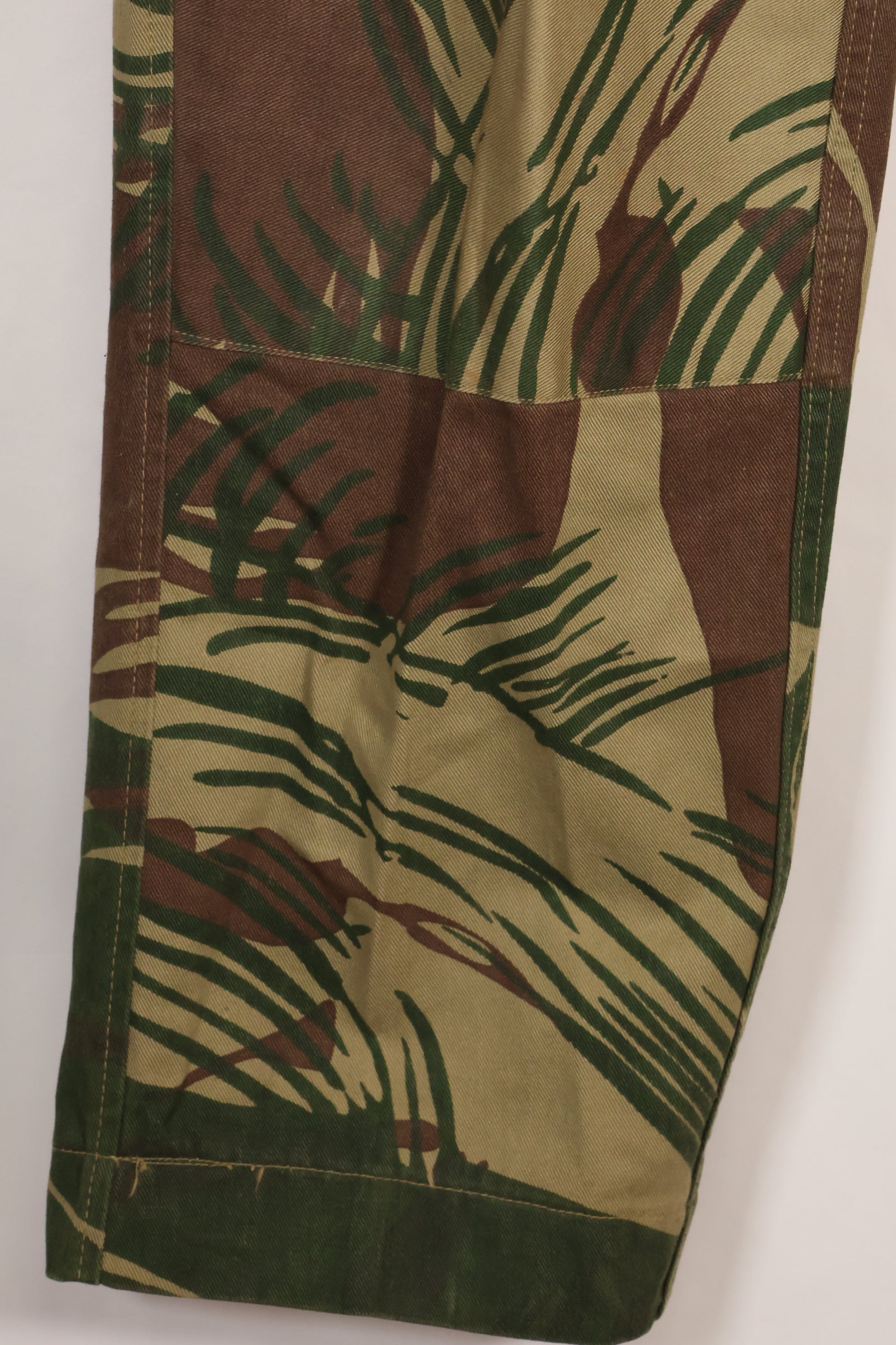 Real Rhodesian Army Rhodesian camouflage pants, faded, used.