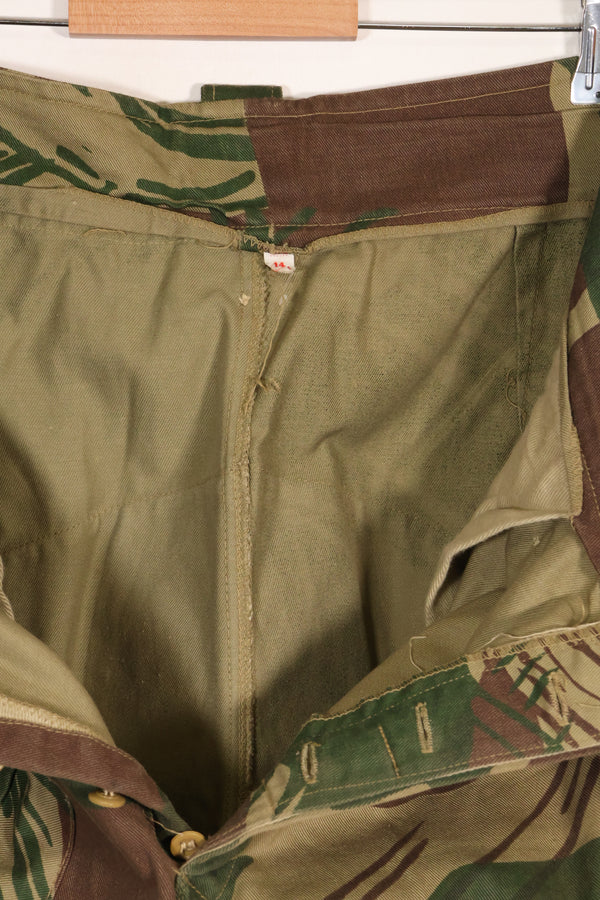 Real Rhodesian Army Rhodesian camouflage pants, faded, used.