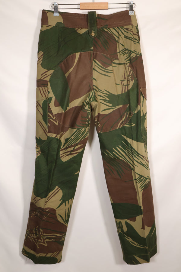 Real Rhodesian Army Rhodesian camouflage pants, faded, used.