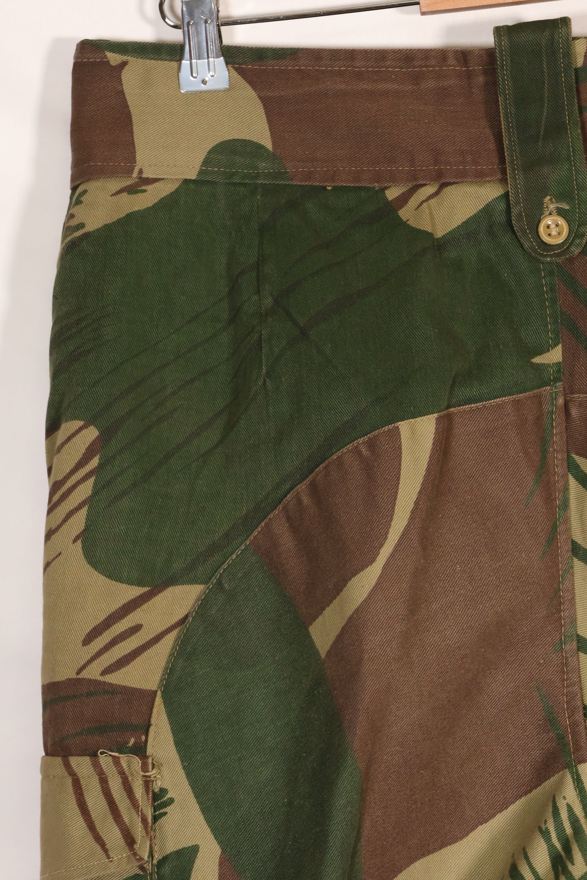 Real Rhodesian Army Rhodesian camouflage pants, faded, used.