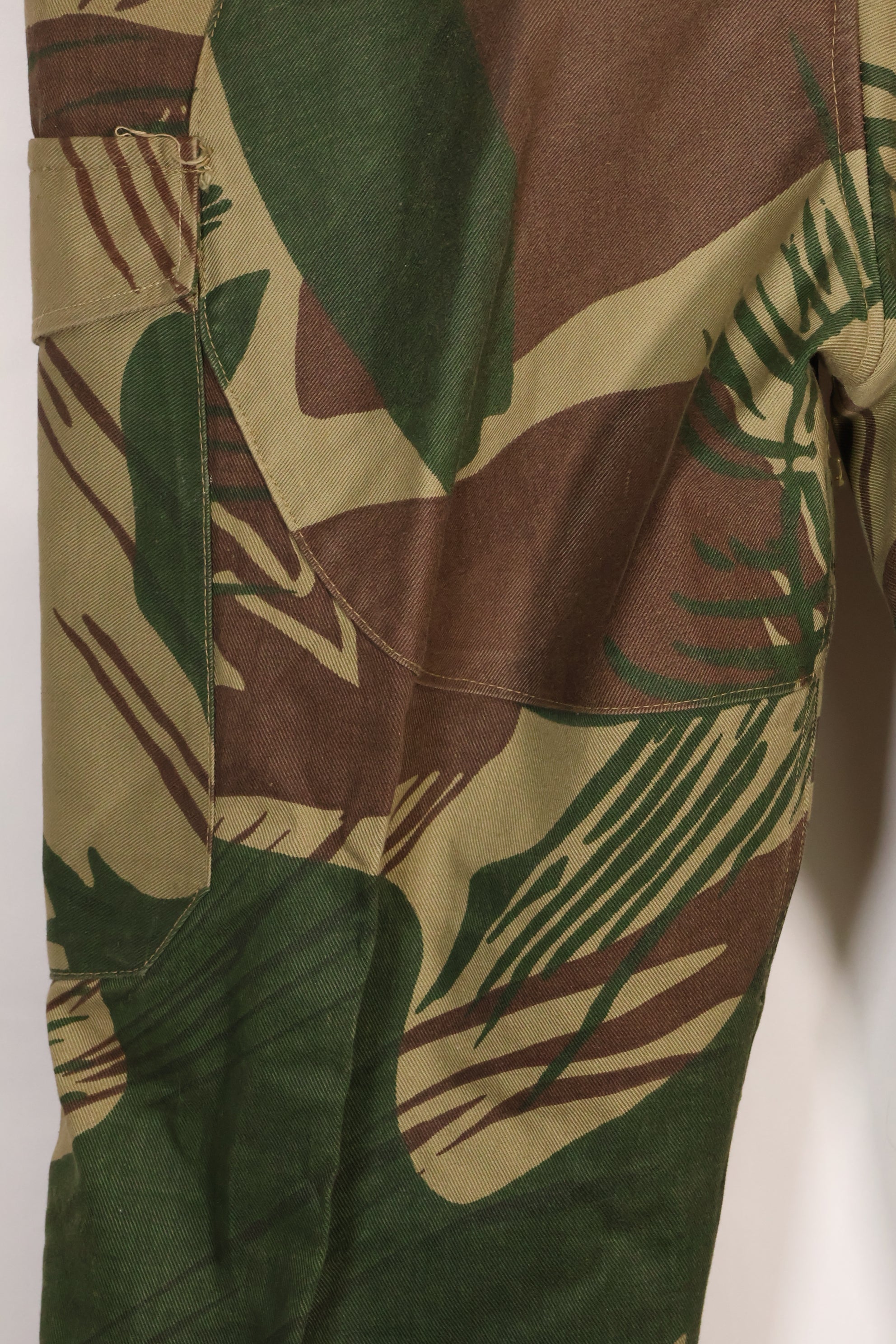Real Rhodesian Army Rhodesian camouflage pants, faded, used.
