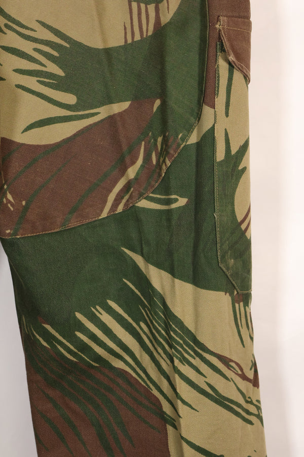 Real Rhodesian Army Rhodesian camouflage pants, faded, used.