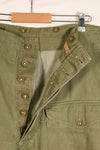 1950s, Size No. 6, British Army Battle Dress Denim Pants, Used