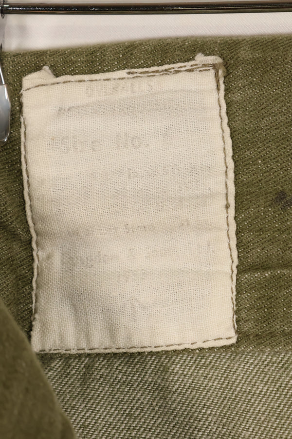 1950s, Size No. 6, British Army Battle Dress Denim Pants, Used
