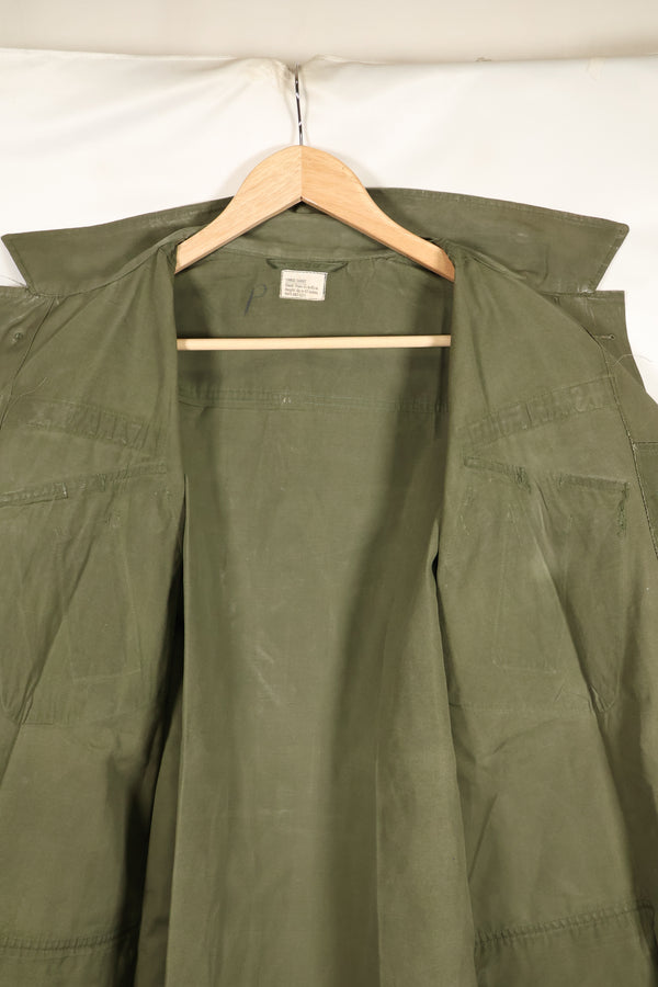 Circa 1967 L-S USAF Air Police 3rd Model Jungle Fatigue Jacket Short Sleeve Custom Used